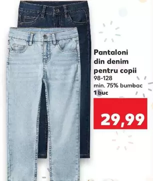 Pantaloni din denim pentru copii