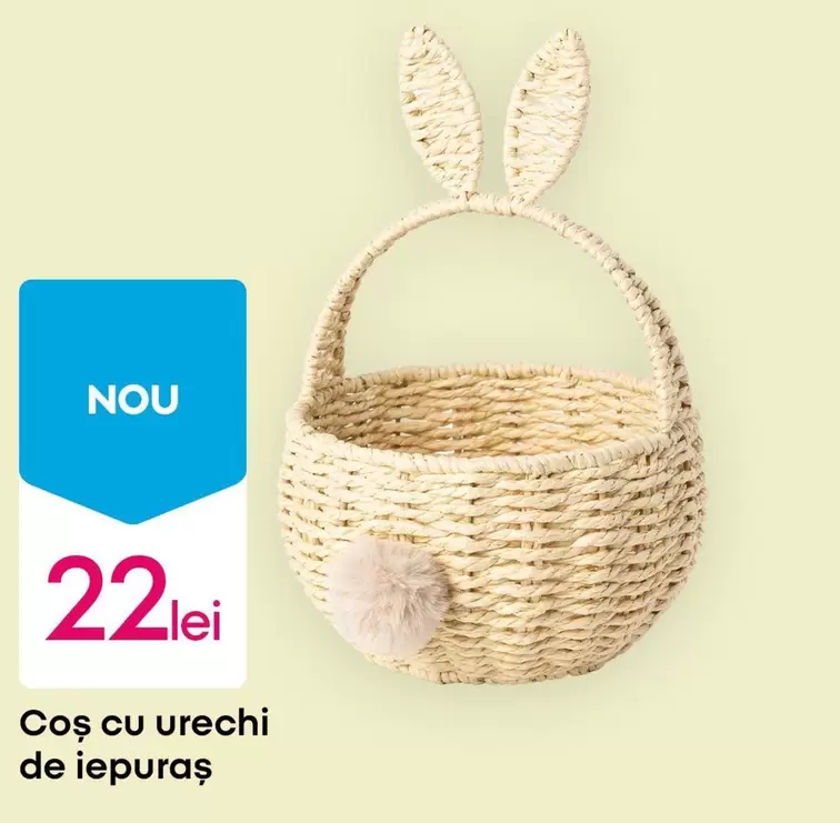 Coș cu urechi de iepuraș