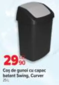 Coș de gunoi cu capac batant Swing, Curver