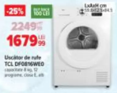 Ea - Uscator de rufe DF0816WED