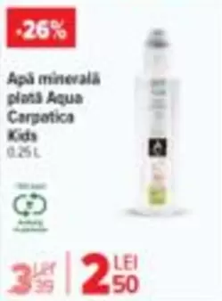 Apă minerală plată Aqua Carpatica Kids