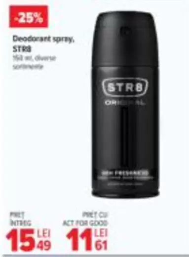 Deodorant spray.