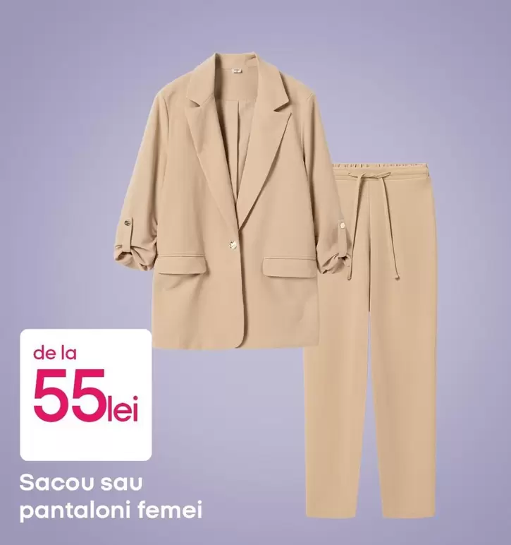 Sacou sau pantaloni femei