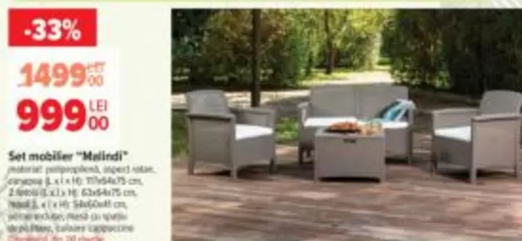 Set mobilier "Malindi"