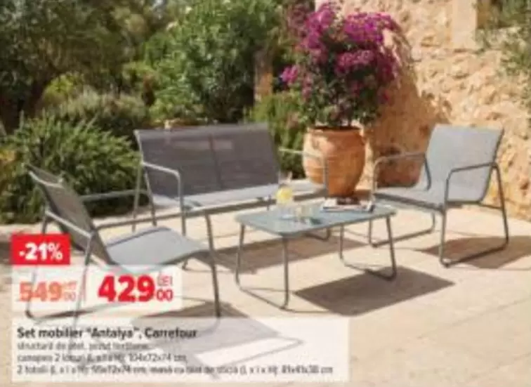 set mobilier 'Antalya'