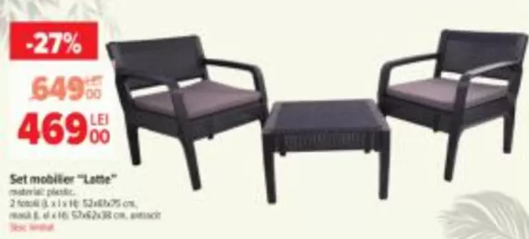 Set mobilier "Latte"