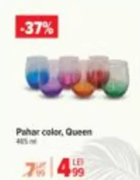 Pahar color, Queen