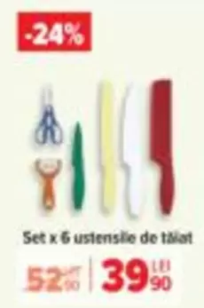Set x 6 ustensile de tăiat