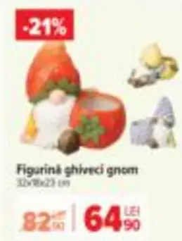 Figurină ghiveci gnom