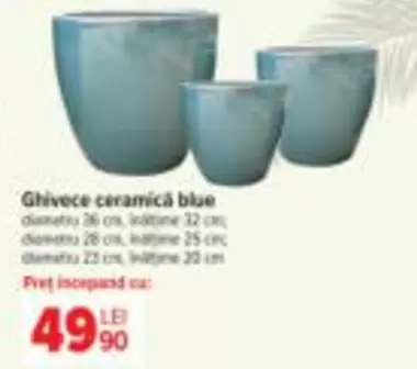 Ghivece ceramică blue