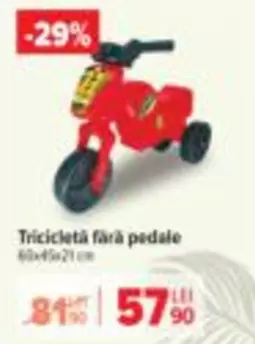 Tricicletă fără pedale