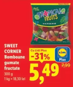 Bomboane gumate fructate