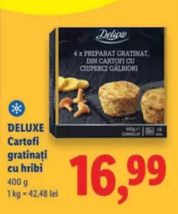 Cartofi gratinați cu hribi