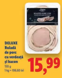 Ruladă de porc cu verdeață și bacon