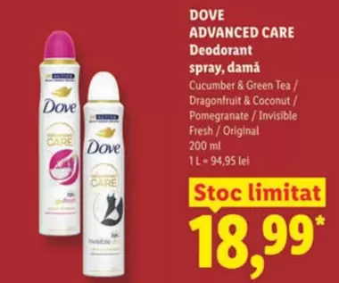 ADVANCED CARE Deodorant spray, damă