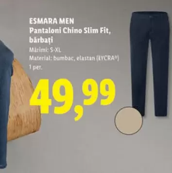 Pantaloni Chino Slim Fit, bărbaţi