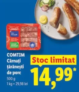Cârnaţi ţărăneşti de porc