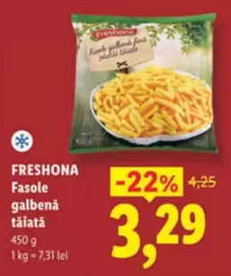 Fasole galbenă tăiată