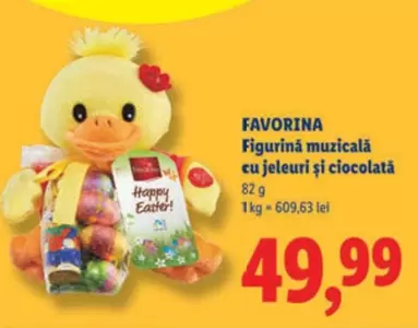 Figurină muzicală cu jeleuri și ciocolată