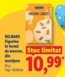 Figurine în formă de morcov, din marțipan