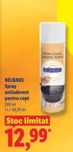 Spray antiaderent pentru copt