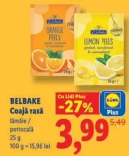 Coajă rasă lămâie/ portocalá