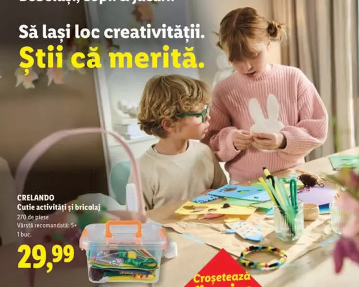 Cutie activități și bricolaj