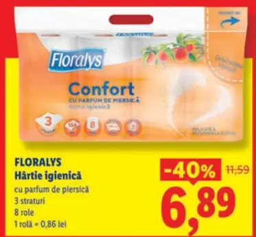 Hârtie igienică cu parfum de piersică