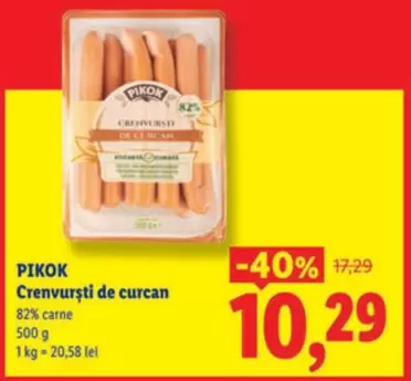 Crenvurști de curcan