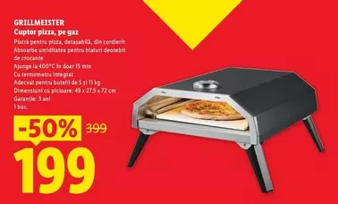 Cuptor pizza, pe gaz