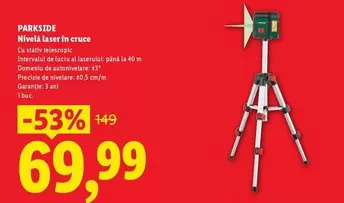 Nivela laser în cruce