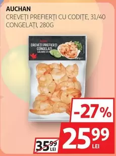 Auchan - CREVEŢI PREFIERŢI CU CODIŢE