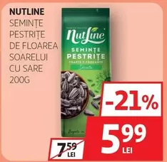 Nutline - Semințe pestrițe de floarea soarelui cu sare