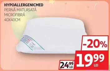 PERNĂ MATLASATĂ MICROFIBRĂ 40X40CM