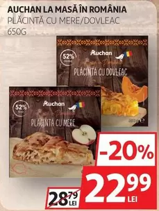 Auchan - PLĂCINTĂ CU MERE/DOVLEAC