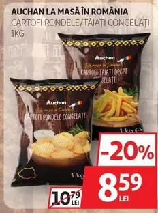 Auchan - CARTOFI RONDELE/TĂIAŢI CONGELATI