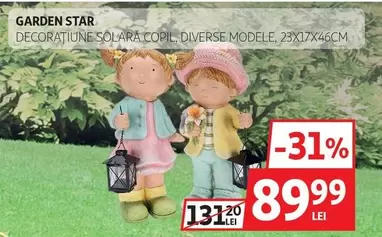 DECORATIUNE SOLARA COPIL DIVERSE MODELE, 23X17X46CM