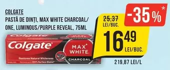 PASTĂ DE DINŢI, MAX WHITE CHARCOAL/ ONE, LUMINOUS/PURPLE REVEAL