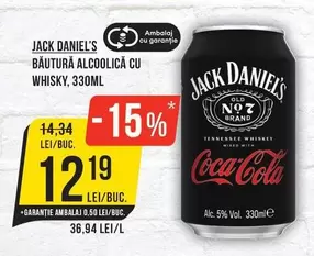 Jack Daniel's - BAUTURĂ ALCOOLICĂ CU WHISKY