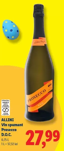 Vin spumant Prosecco