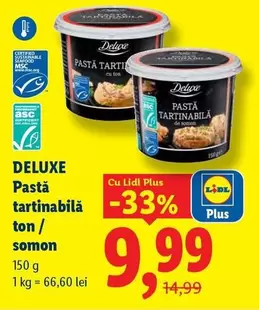 Pastă tartinabilă ton/ somon