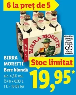 Birra Moretti - Bere blondă