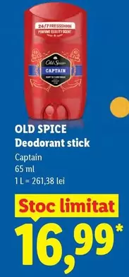 Deodorant stick