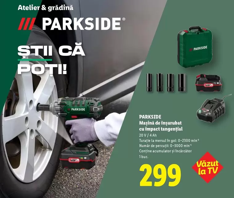 Maşină de înşurubat cu impact tangential