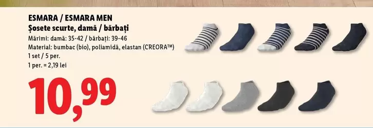 Şosete scurte, damá/bărbați