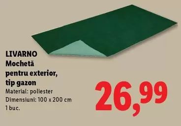 Mochetă pentru exterior, tip gazon