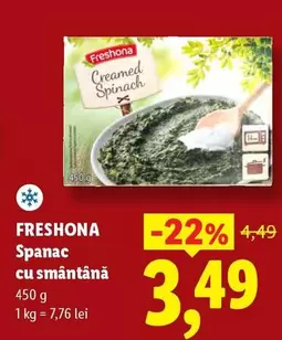 Spanac cu smântână