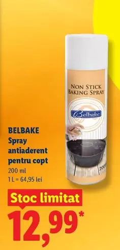 Spray antiaderent pentru copt