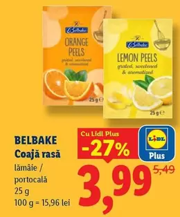 Coajă rasă lămâie / portocală