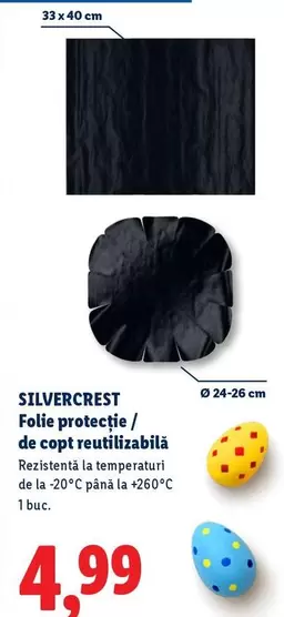 Folie protecţie / de copt reutilizabilá